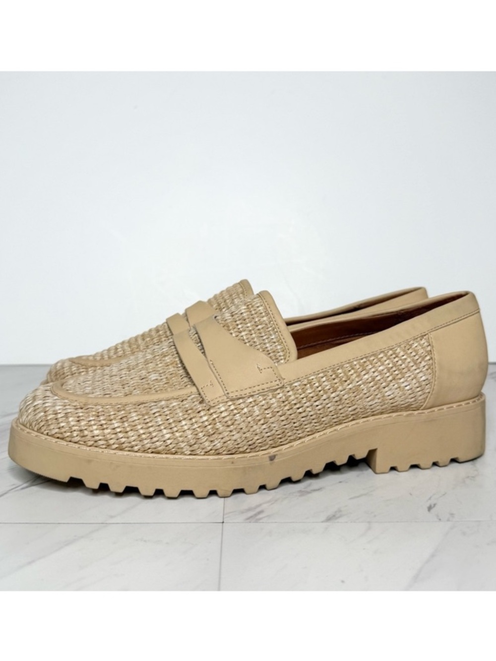 Franco Sarto Cassandra Natural Penny Loafer 11M